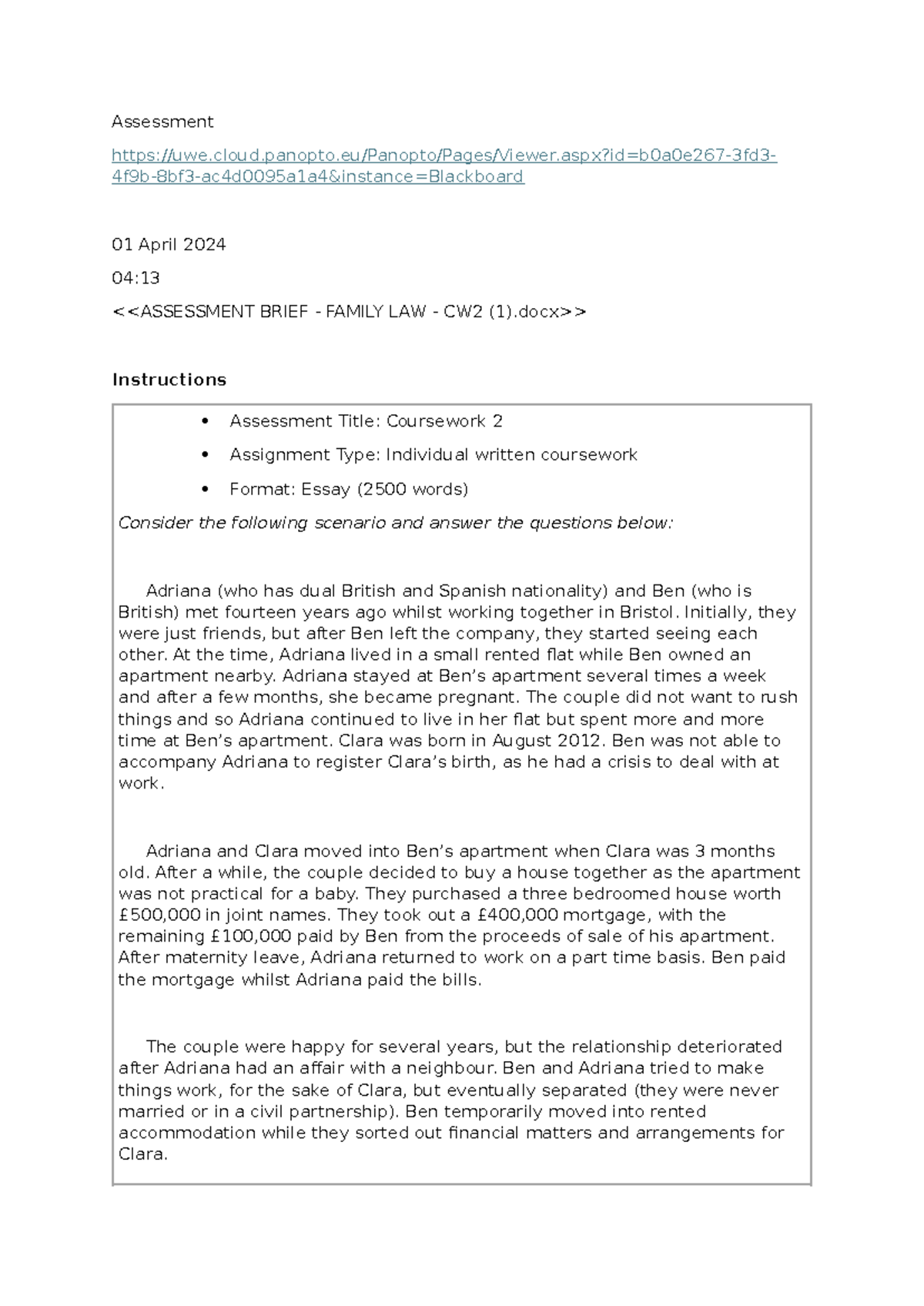 FL CW Notes - describing - Assessment uwe.cloud.panopto/Panopto/Pages ...
