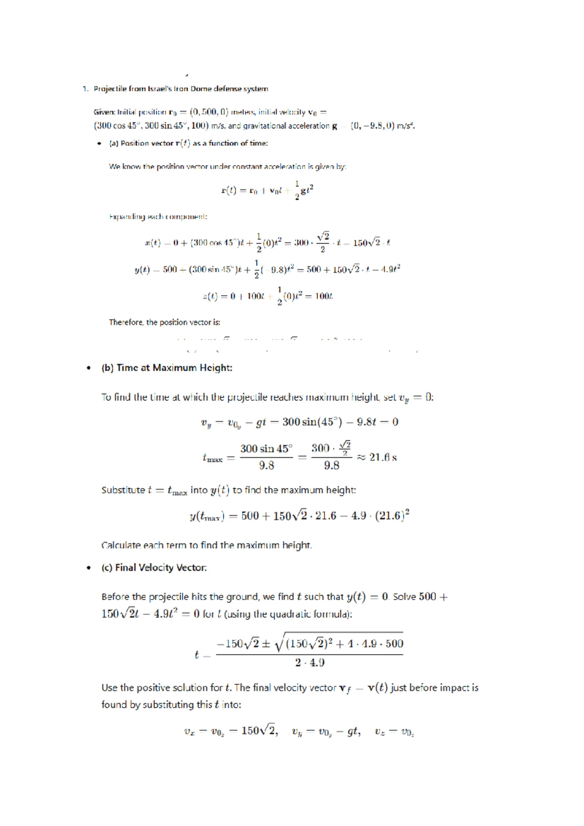 APMA1B1 Applied Mathematics 1B Test 1 Solutions and Analysis - Studocu