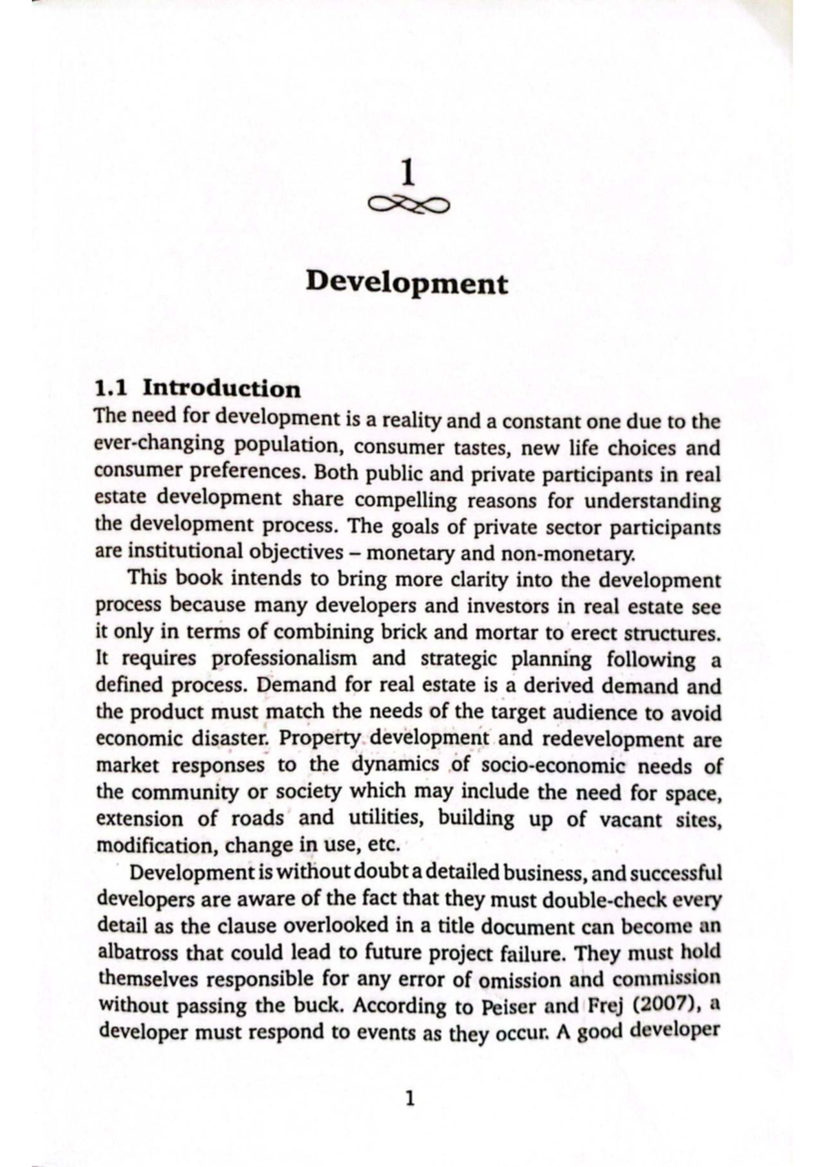 Chapter 1 - Development: Understanding the Real Estate Process - Studocu