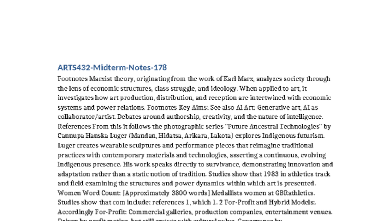 ARTS432 Midterm Notes: Exploring Curatorial Practices and Theories ...