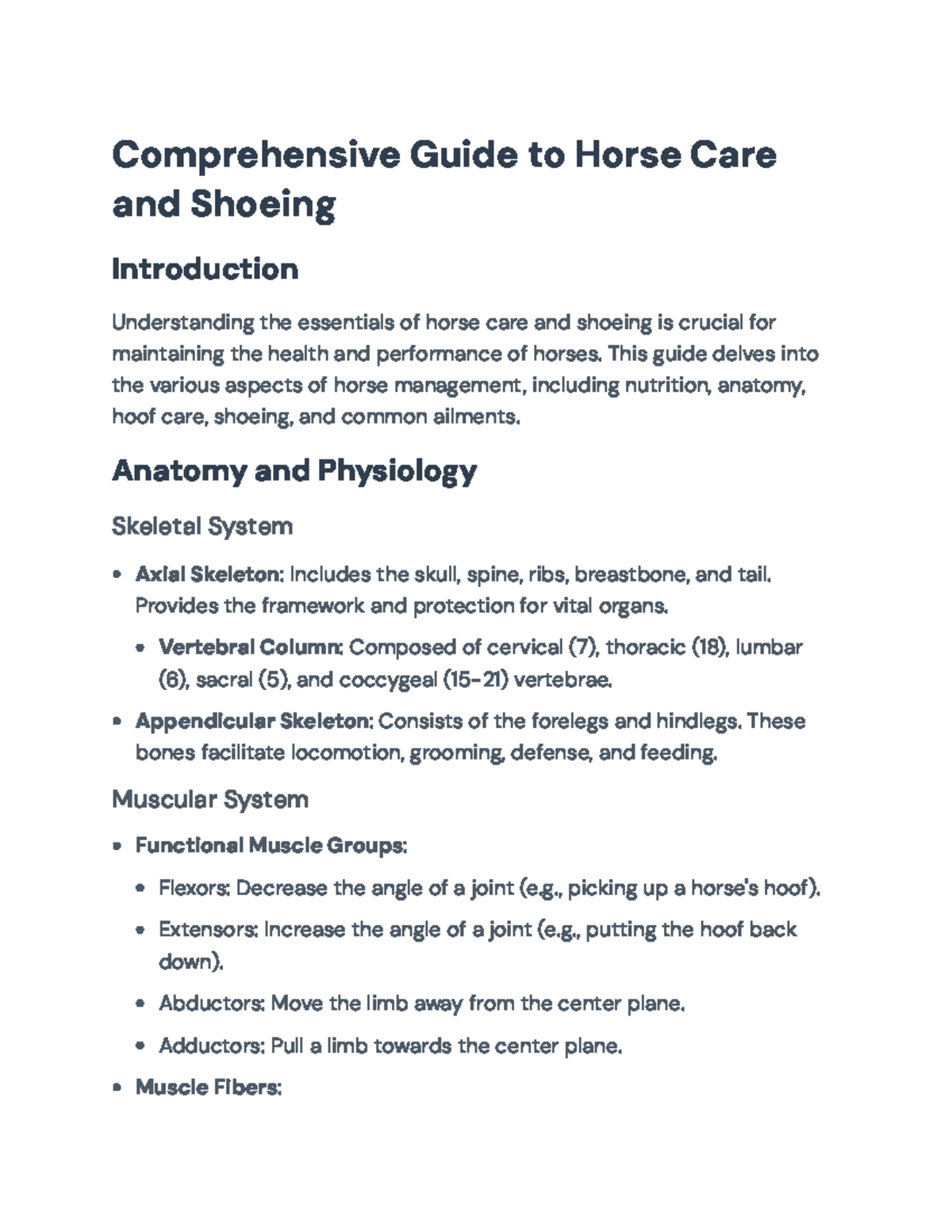 Comprehensive Guide to Horse Care and Shoeing Essentials ...