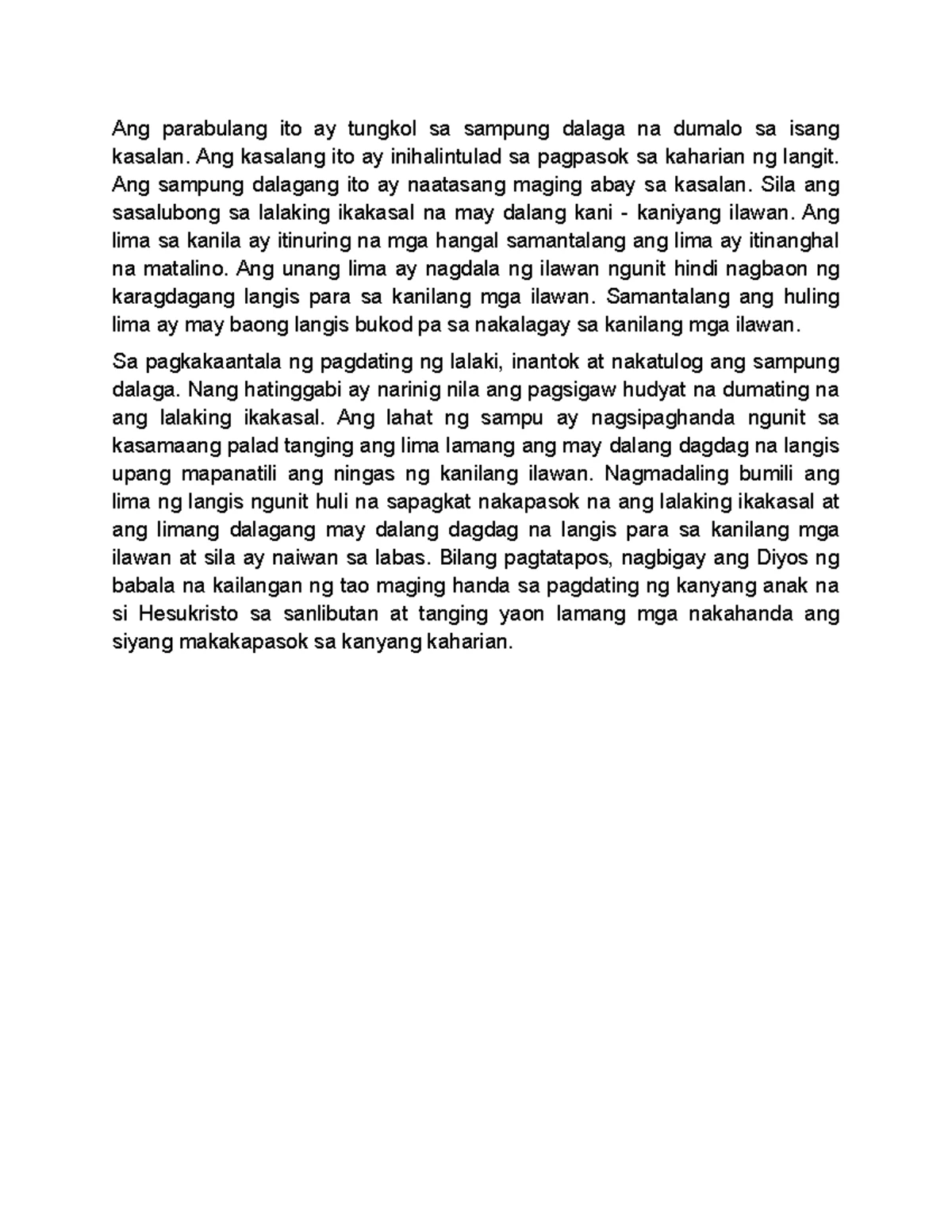 ANG Munting Bariles - module - ANG MUNTING BARILES Unahin nating ...