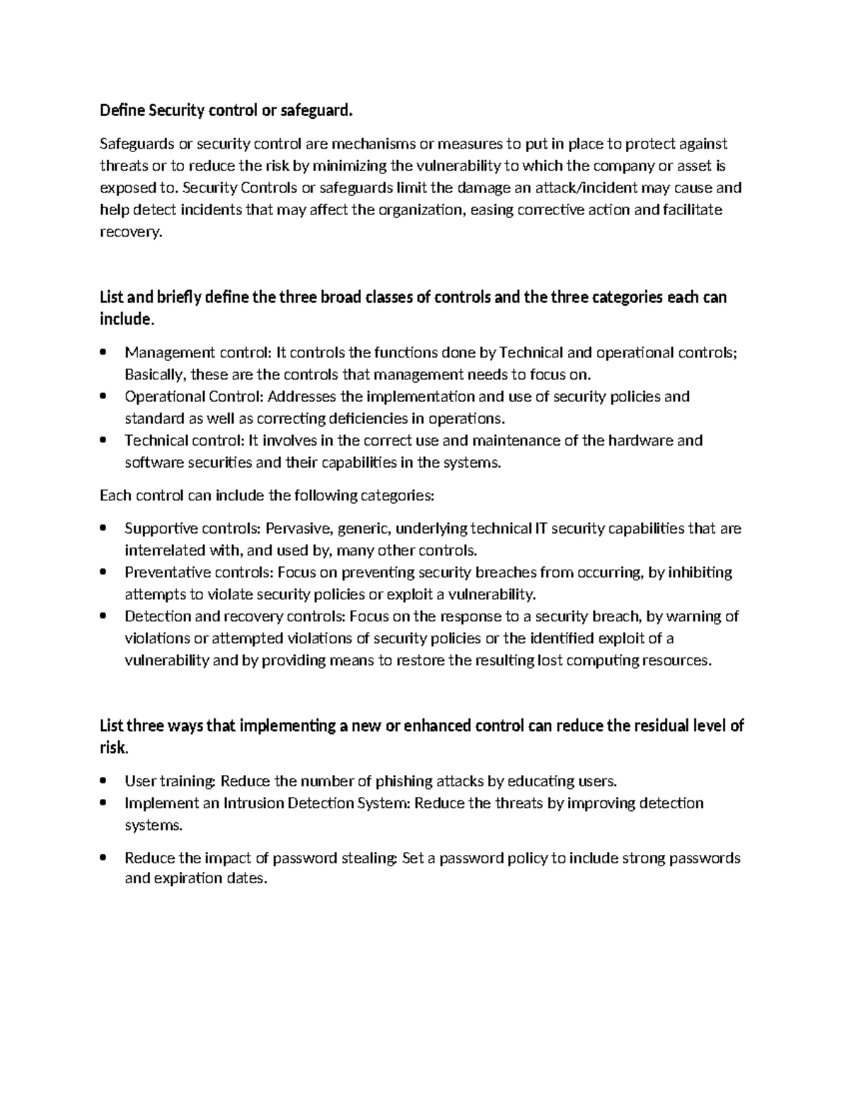 CIS 3360 Final Exam Review Guide for Info Sec Concepts and Practices ...