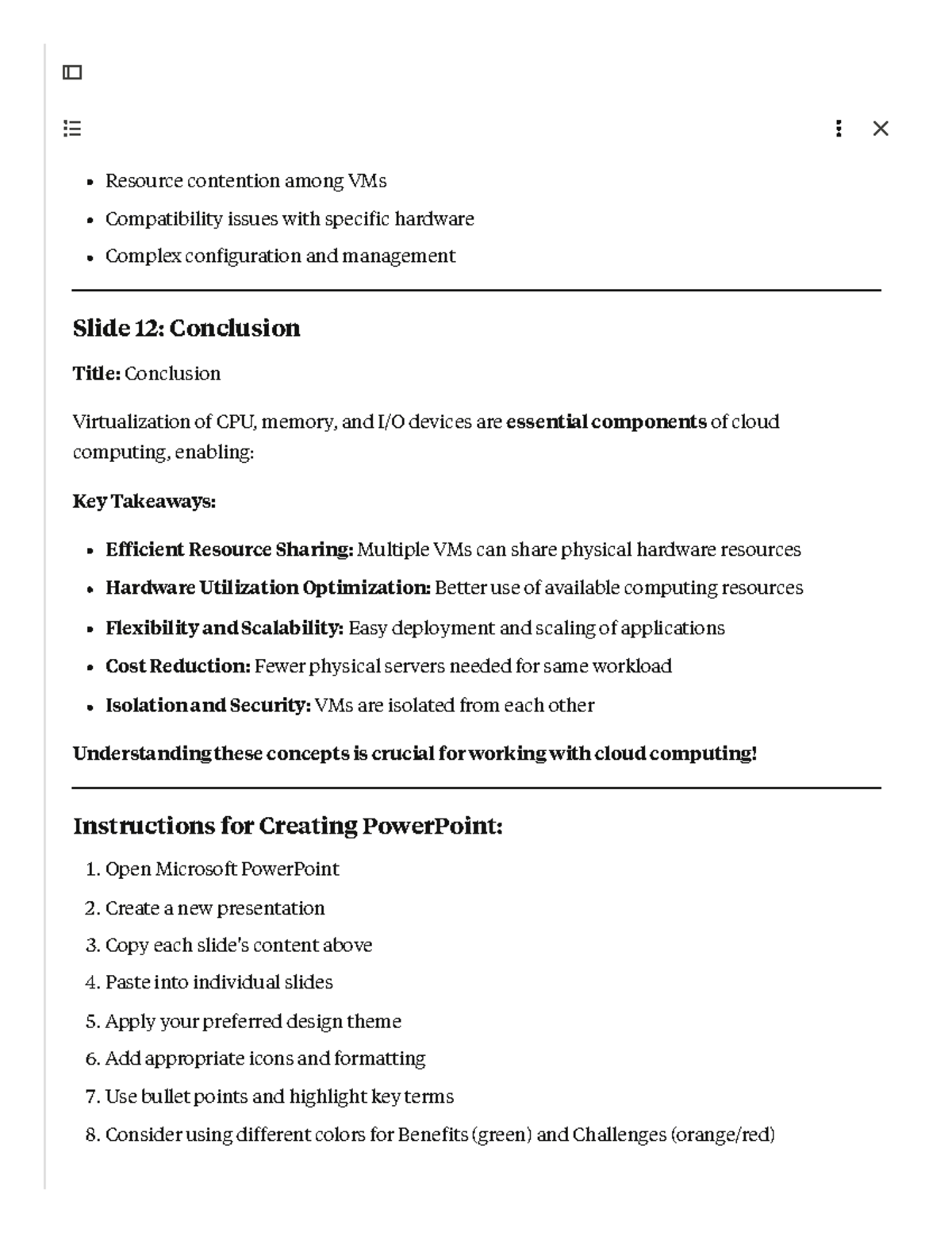 Cloud Computing Virtualization Tech: PowerPoint Creation Guide - Studocu