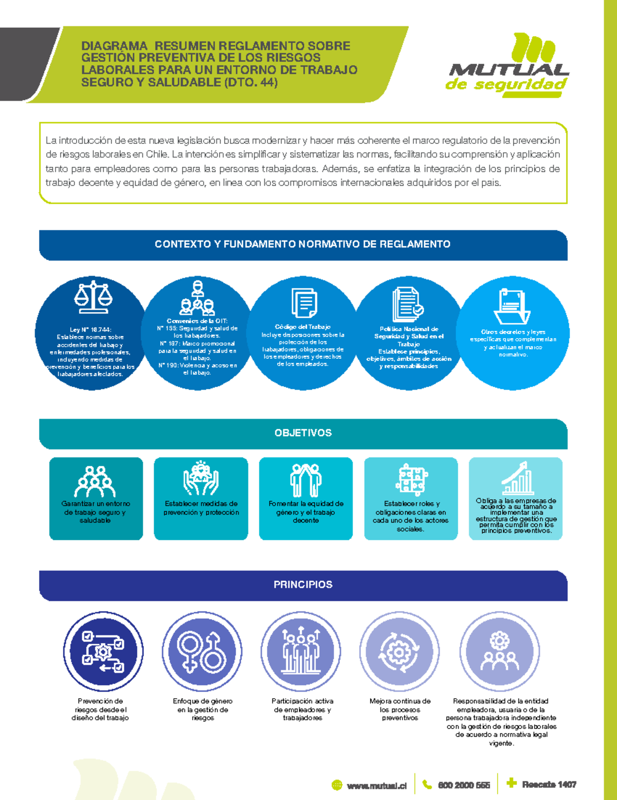Diagrama de Reglamento sobre Gestión Preventiva de Riesgos Laborales ...