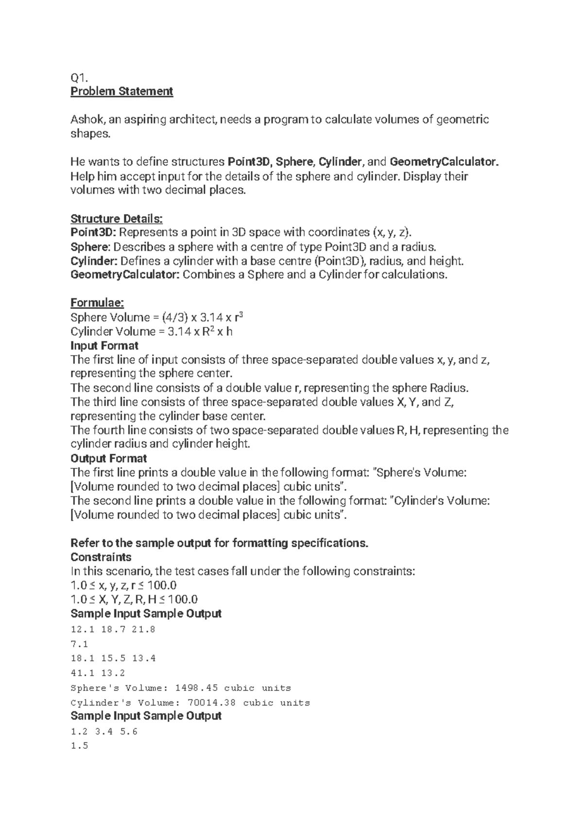 Q1. DEP_STORE and STORE_ITEM Structures in C Programming - Studocu