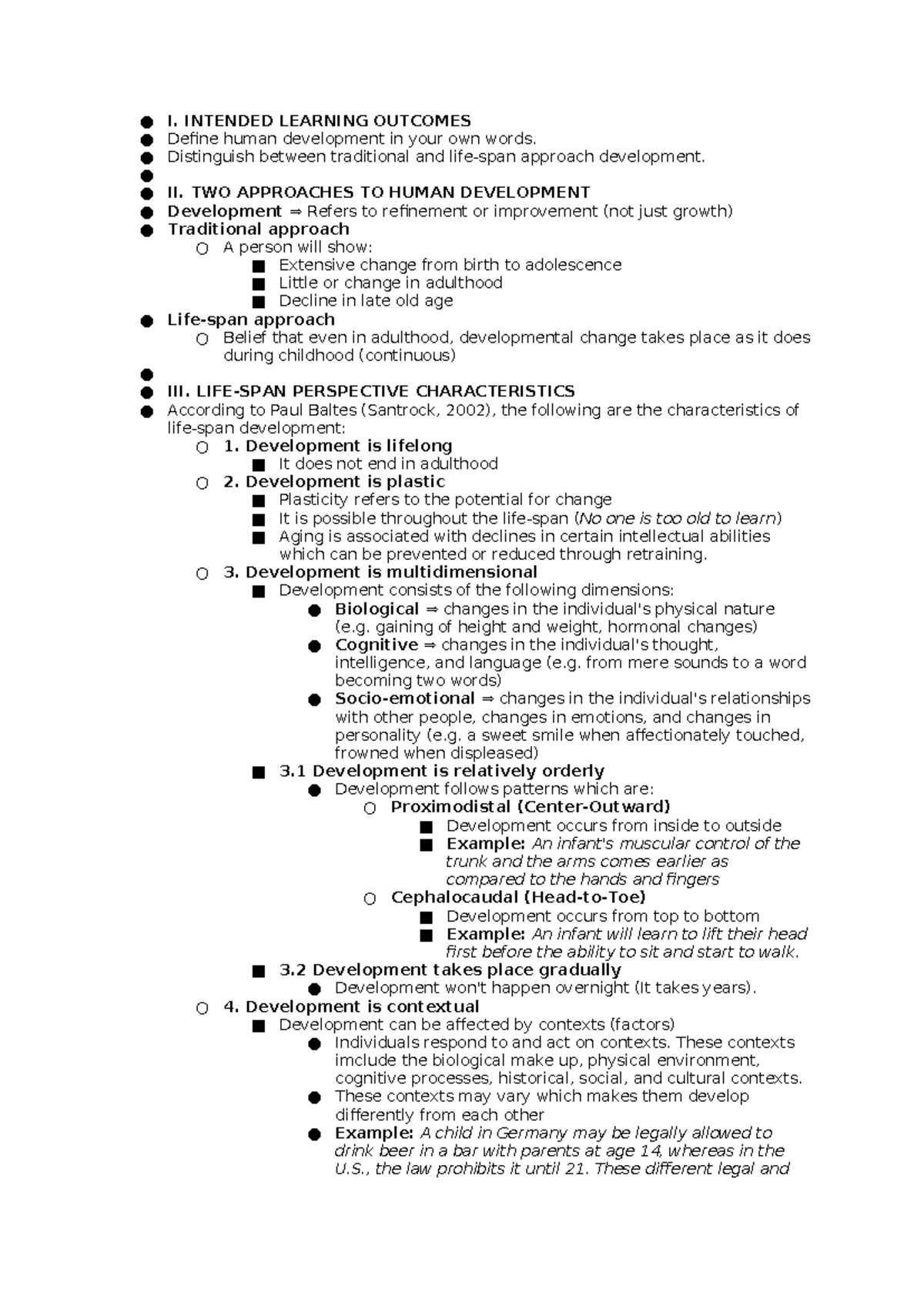 Human Development Approaches: Insights from Module 2 - ED 003 - Studocu