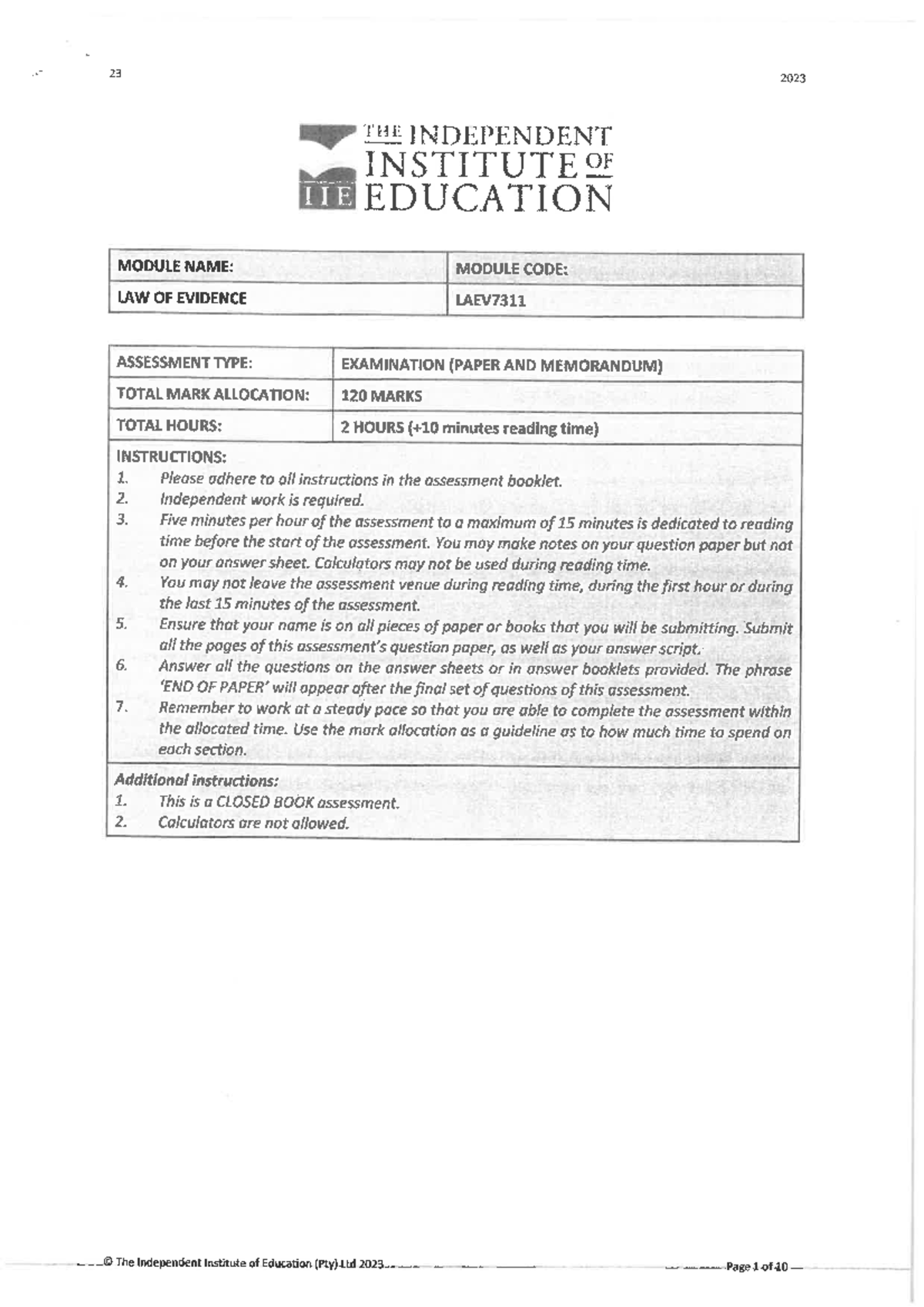 SVCCT Midterm Exam Study Guide for Course PRT042312 - 23 2023 THE ...