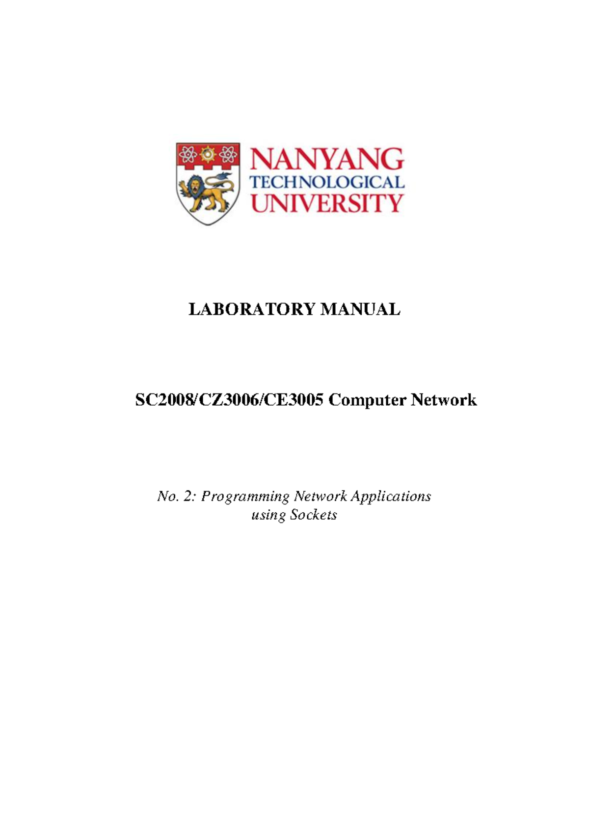 LAB 2 MANUAL: Programming Network Applications with Sockets (CN2) - Studocu
