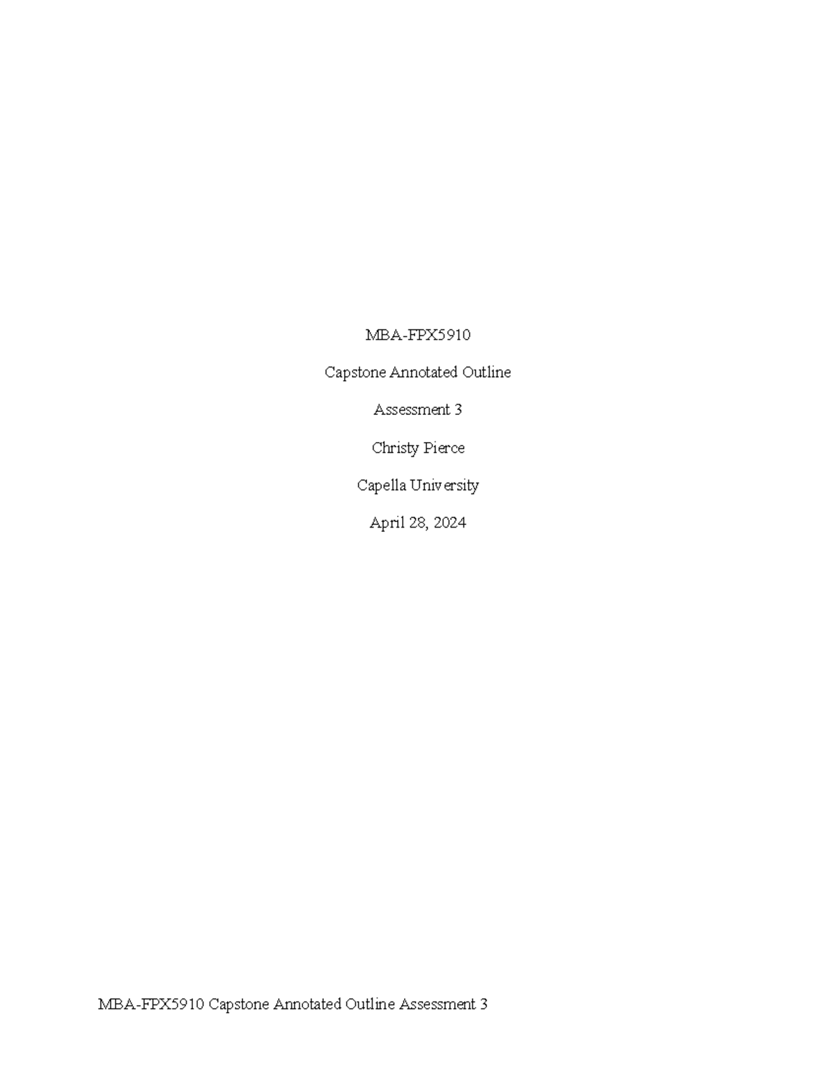 MBA-FPX Capstone Assessment 3: Housing Program Development Outline ...
