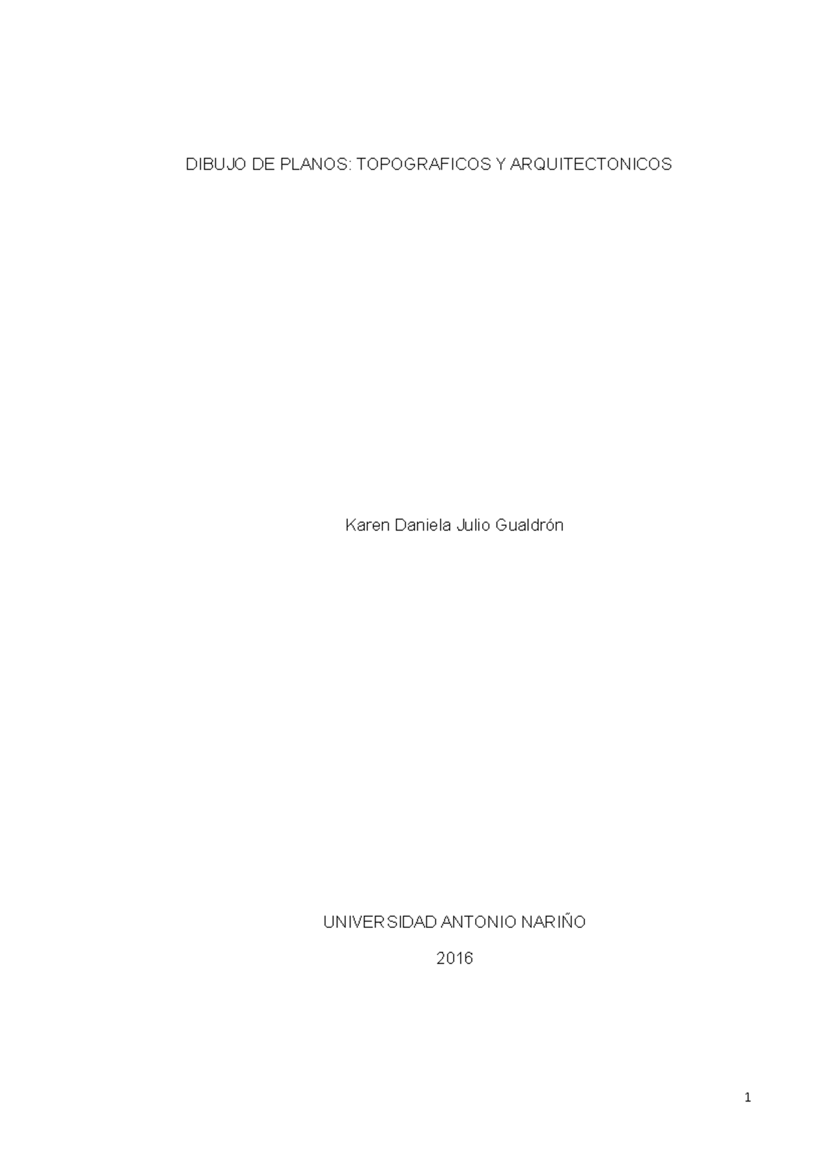 Dibujo de Planos Topográficos y Arquitectónicos: Notas del Curso - Document Preview