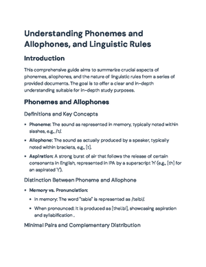 Comprehensive Guide to Phonetics and Phonology Analysis - Comprehensive ...