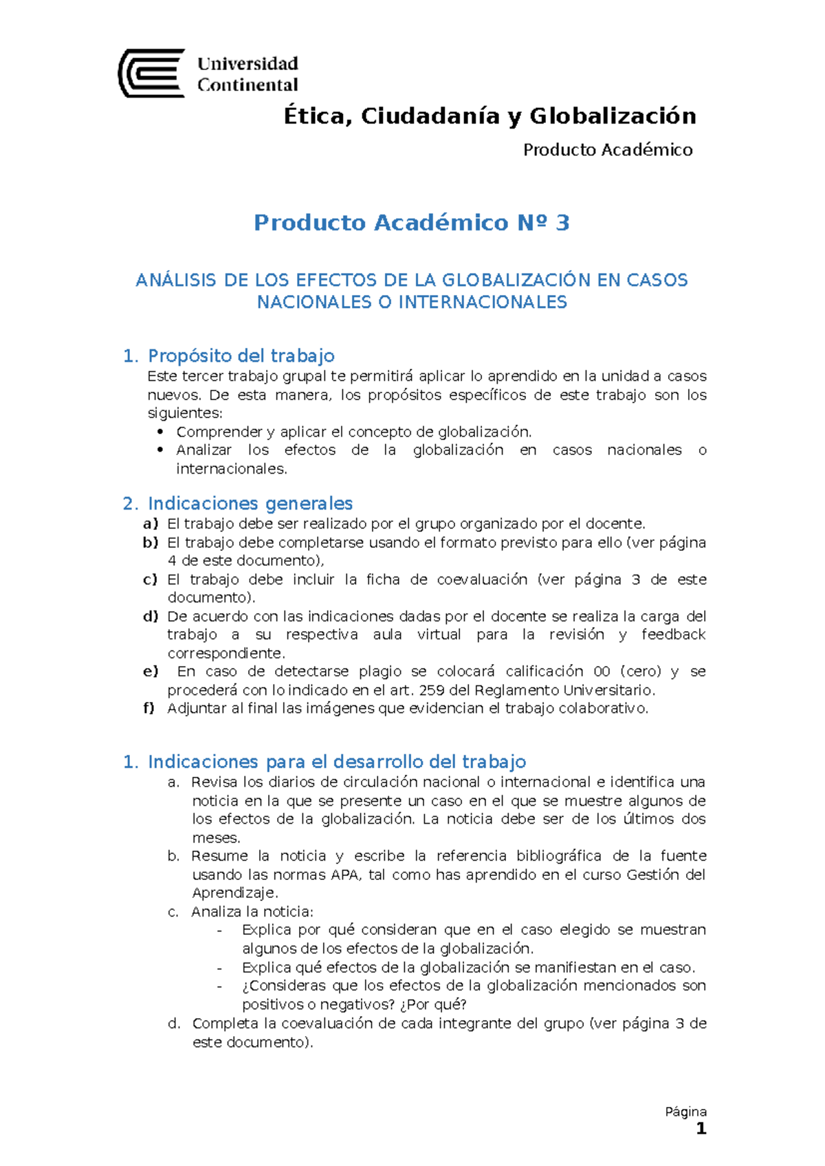 Análisis de los Efectos de la Globalización en Casos Nacionales - PAC ...
