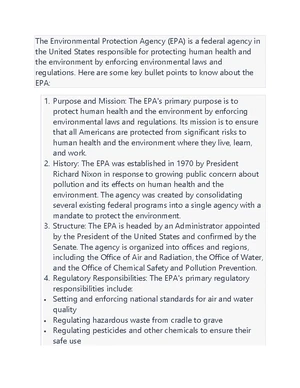 Environmental Law - Study Notes & Assignments - Studocu
