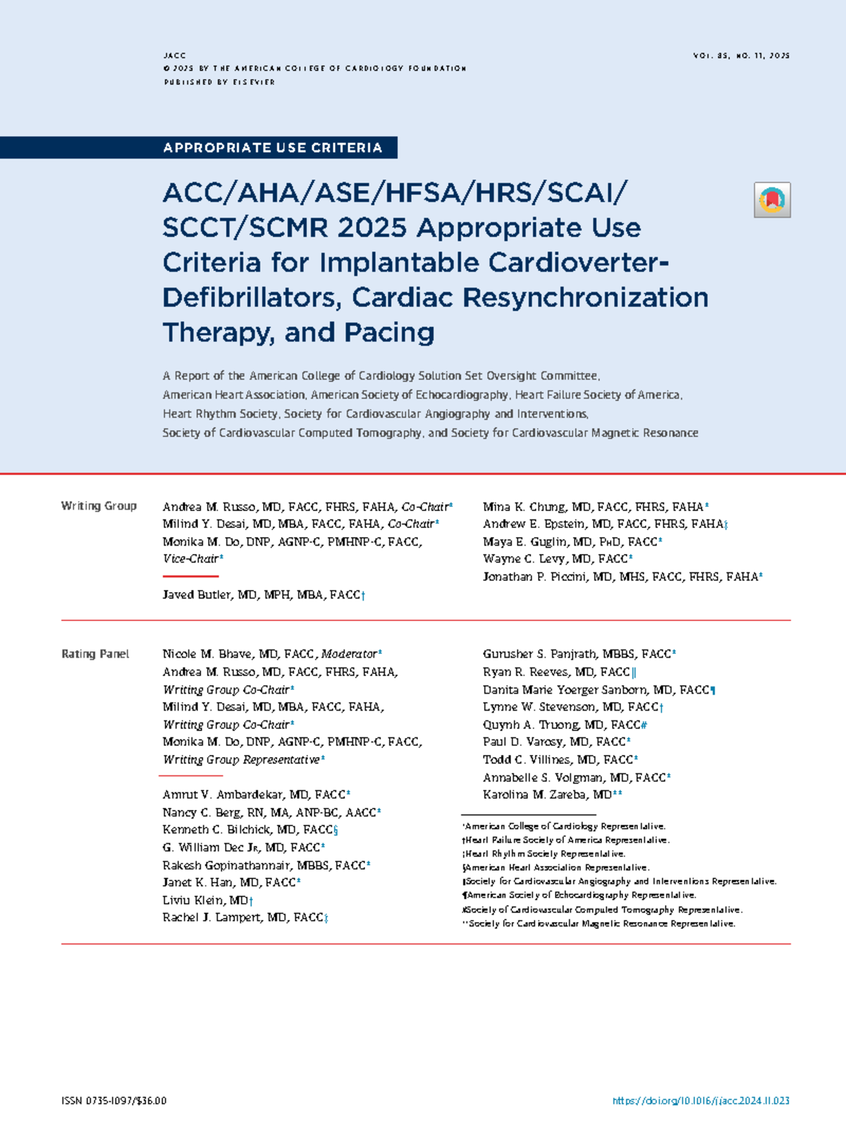 AUC 2025 for ICD, CRT, and Pacing: Comprehensive Guidelines - Studocu