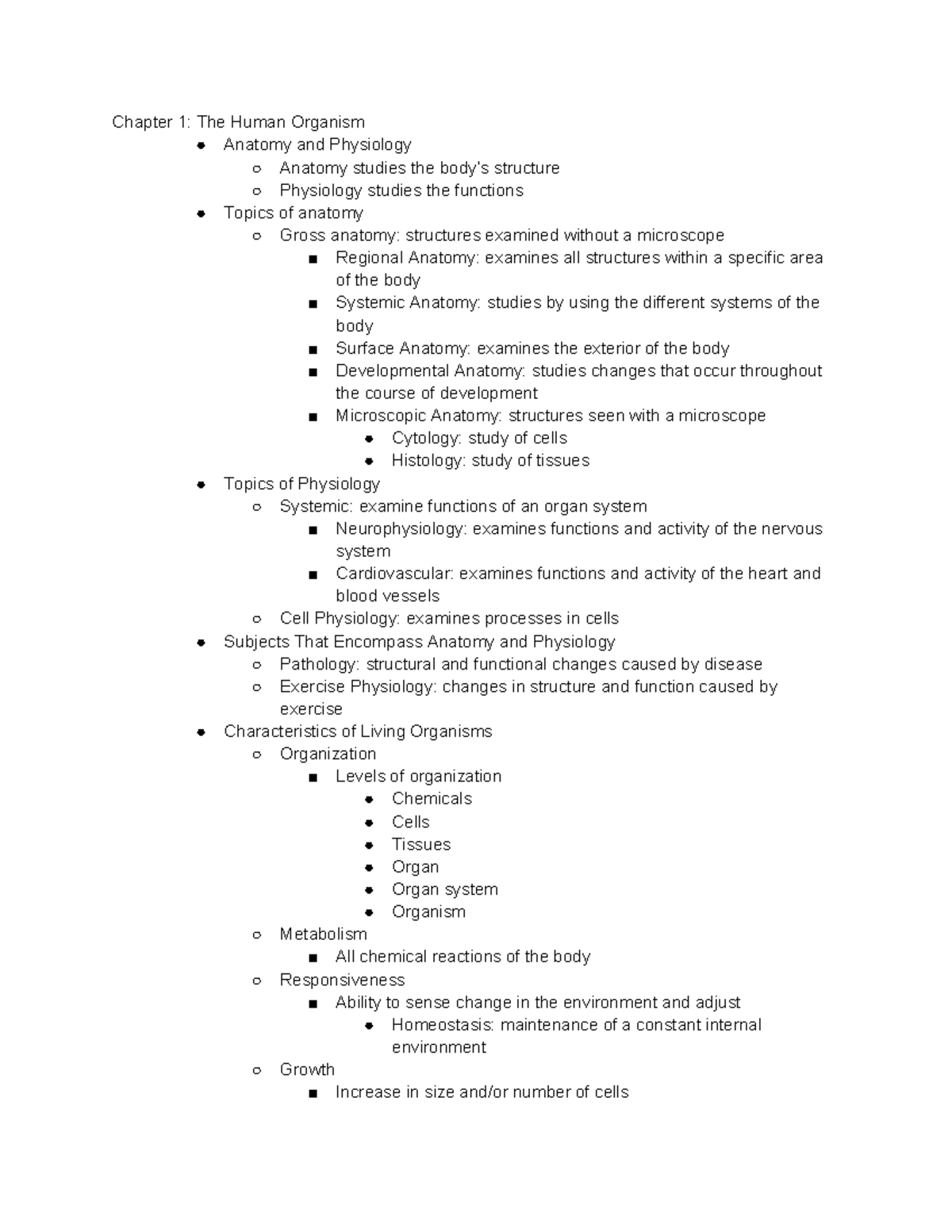 Biology 213 Final Exam Study Guide: Anatomy & Physiology Overview - Studocu