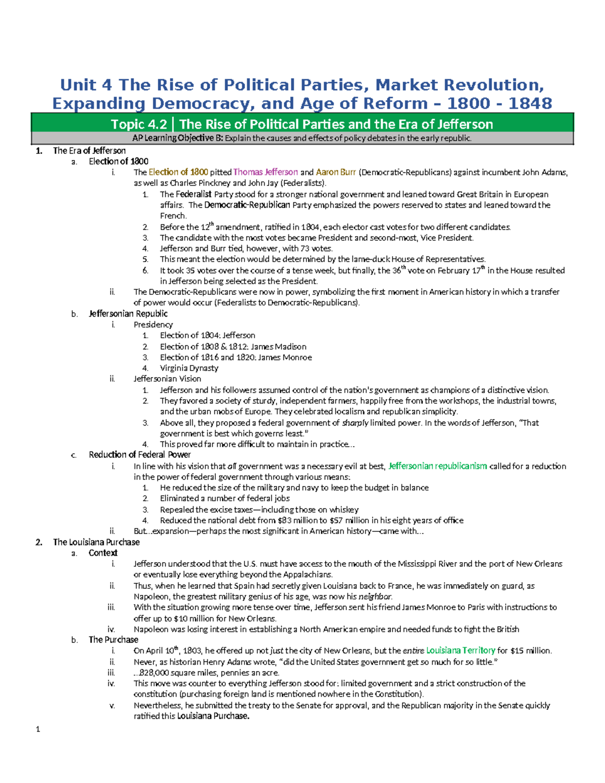 Unit 4 APUSH: The Nullification Crisis and Its Impact on Early American ...