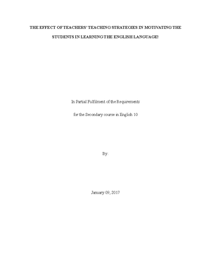 Pr1 Chapter 1 Experiences Of Grade 11 Learners In A New Normal