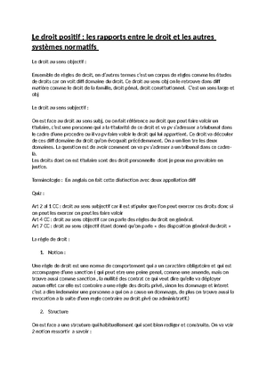 Cours 4 -Les sources du droit - Les sources du droit : Quand on parle
