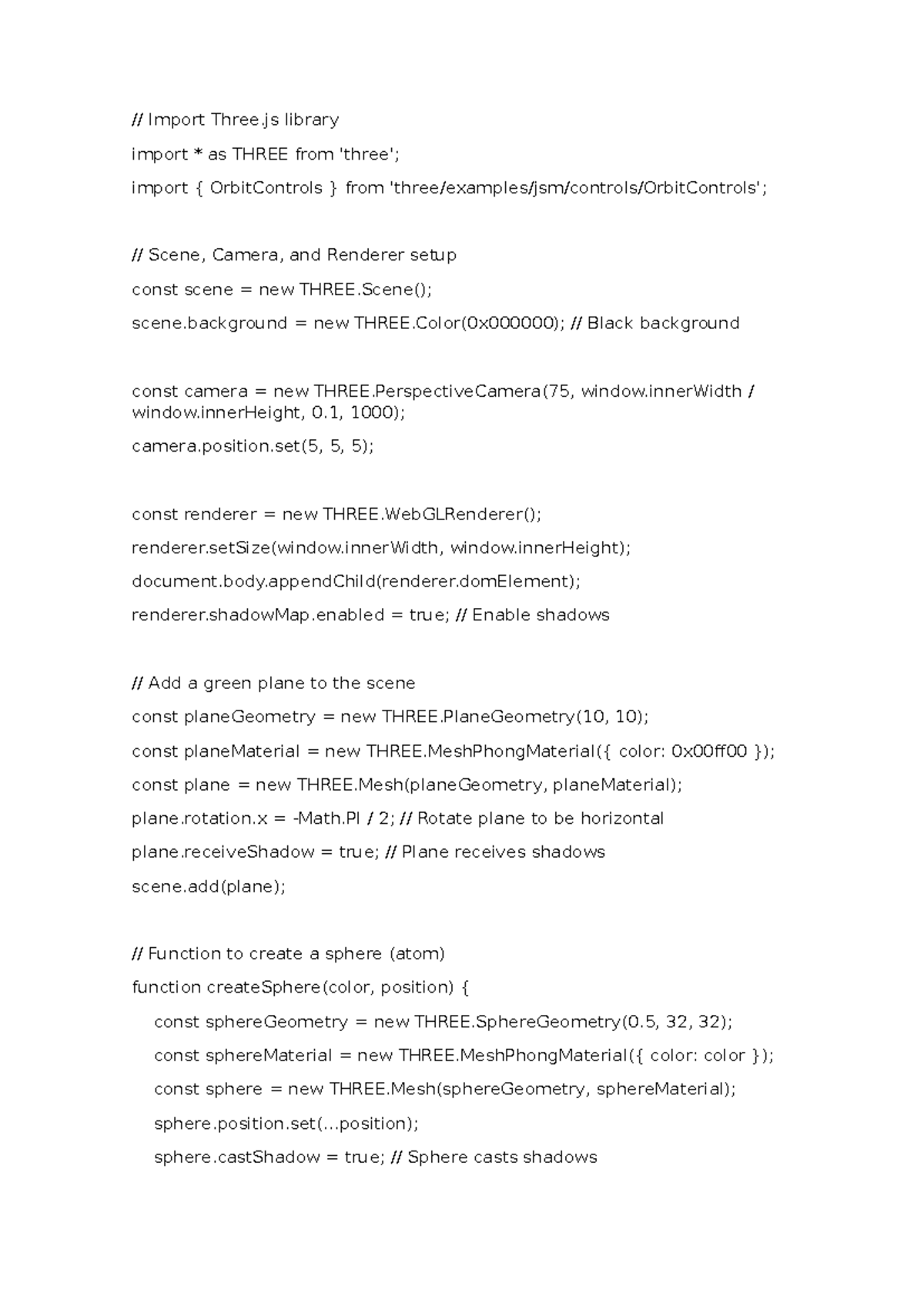 Tree - Unit 2 - // Import Three library import * as THREE from 'three ...