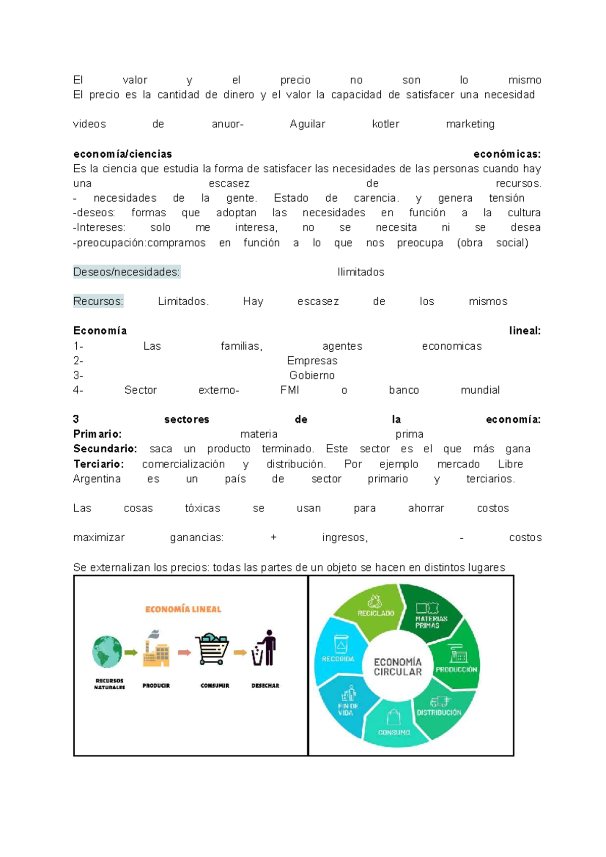 Marketing y Economía: Valor, Precio y Estrategias de Satisfacción - Studocu