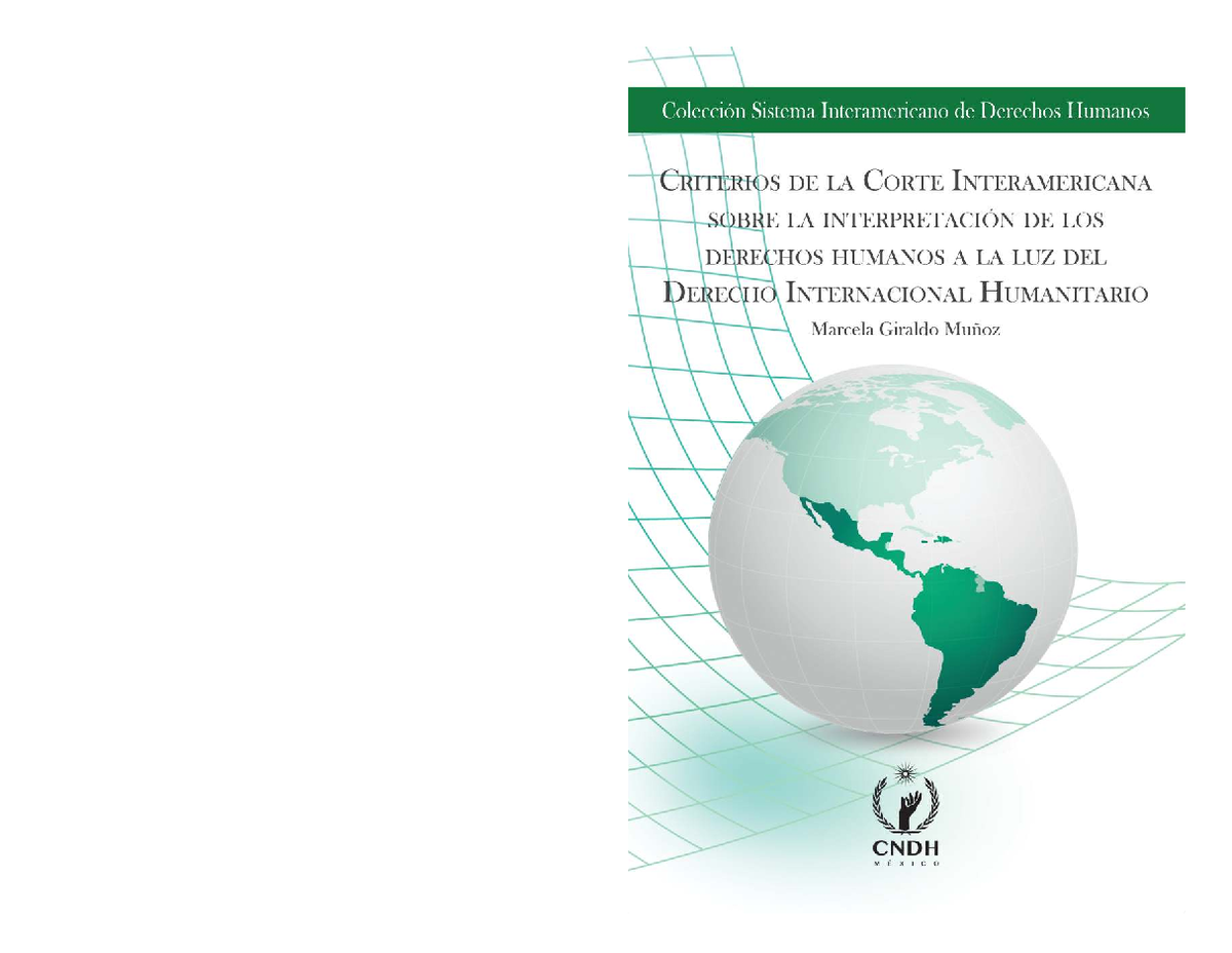 Criterios de la Corte Interamericana sobre Derechos Humanos y DIH - Studocu