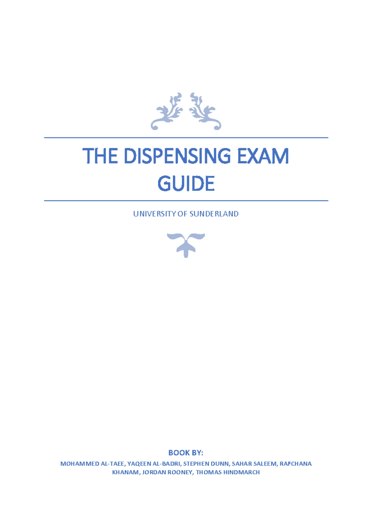 Dispensing Exam Revision - Signatures 2. Address of the appropriate ...