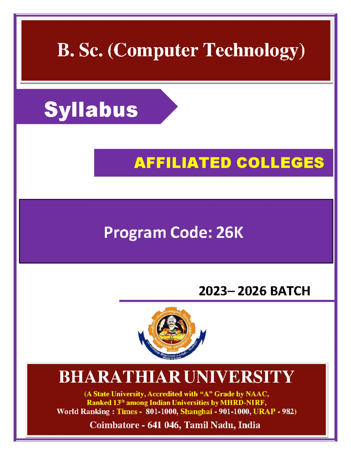 M.Sc. Computer Science 2023-24 Syllabus & Course Details - Studocu
