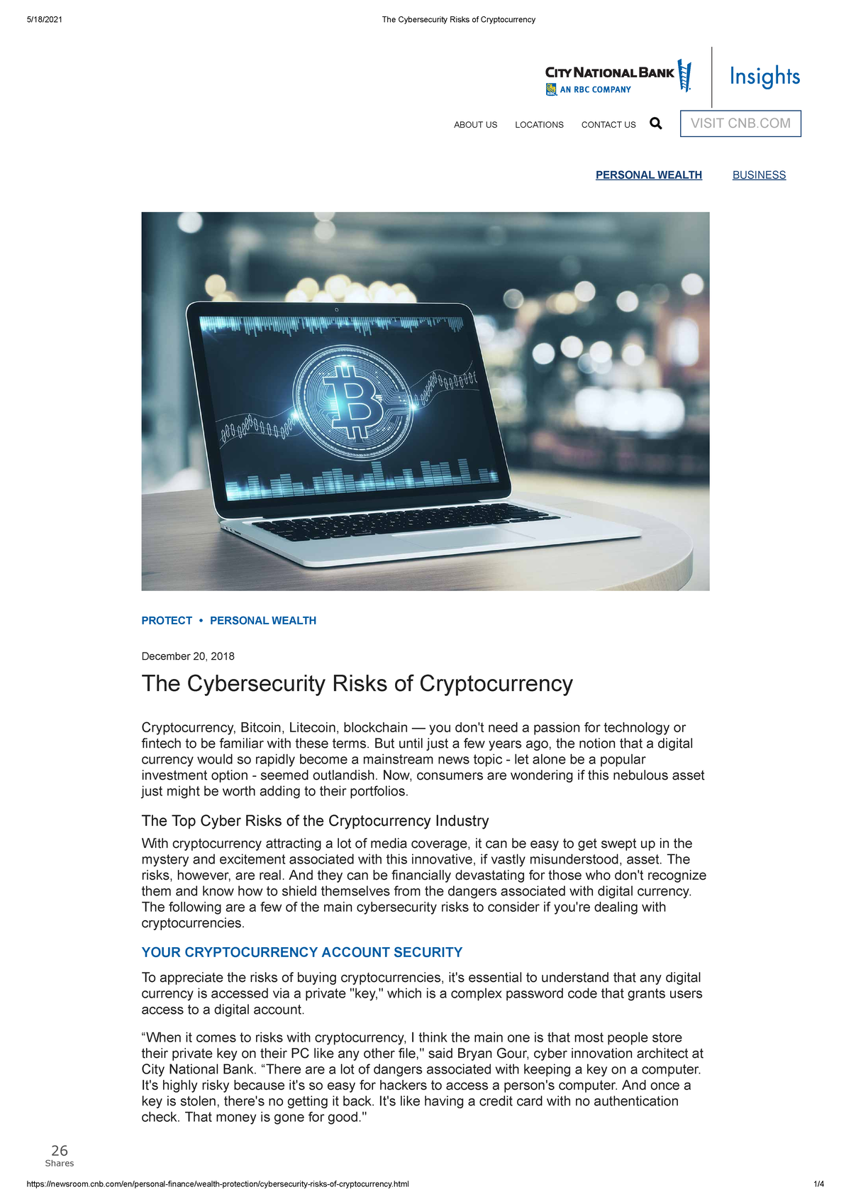 IS351 Lab 7: Understanding Cybersecurity Risks in Cryptocurrency - Studocu