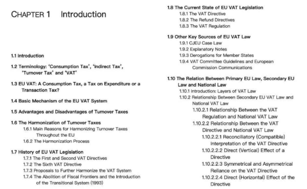 Fundamentals of EU VAT Law (Course Code: EU VAT 101) - Chapter 1 ...