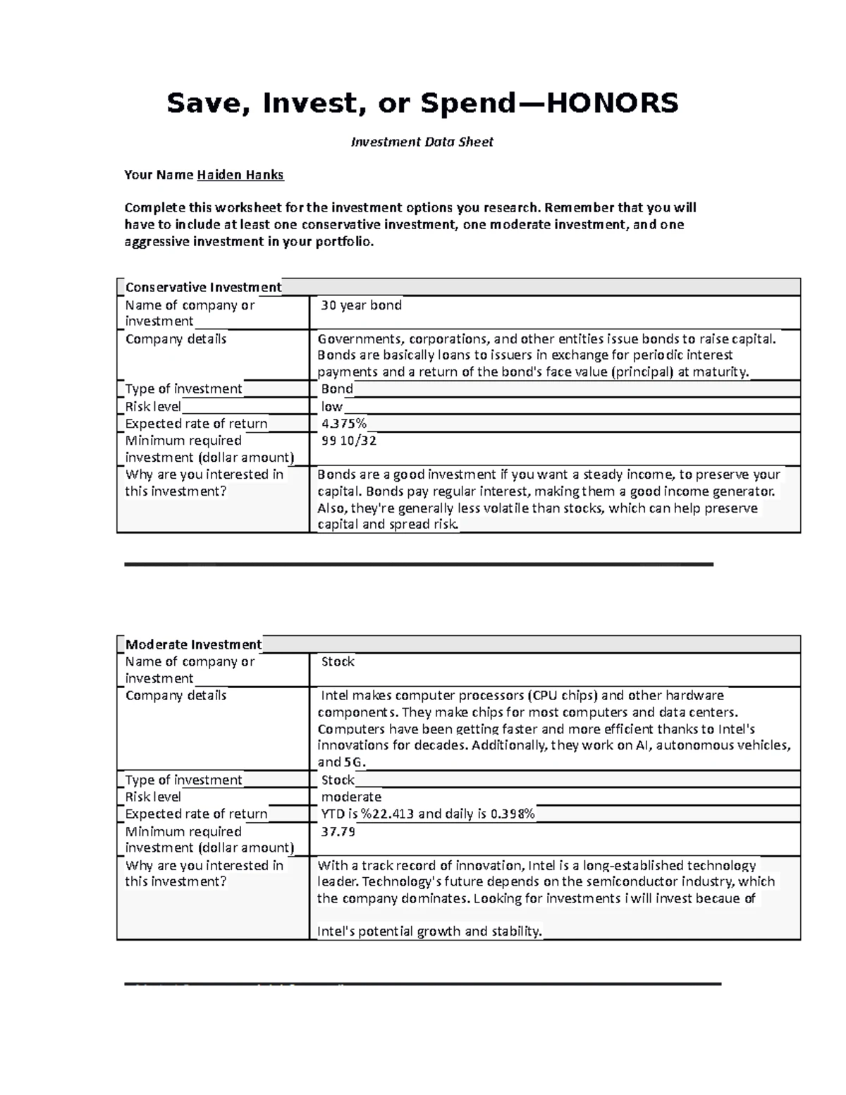 Honors In a Perfect World Assessment Rubric and Guidelines - Studocu