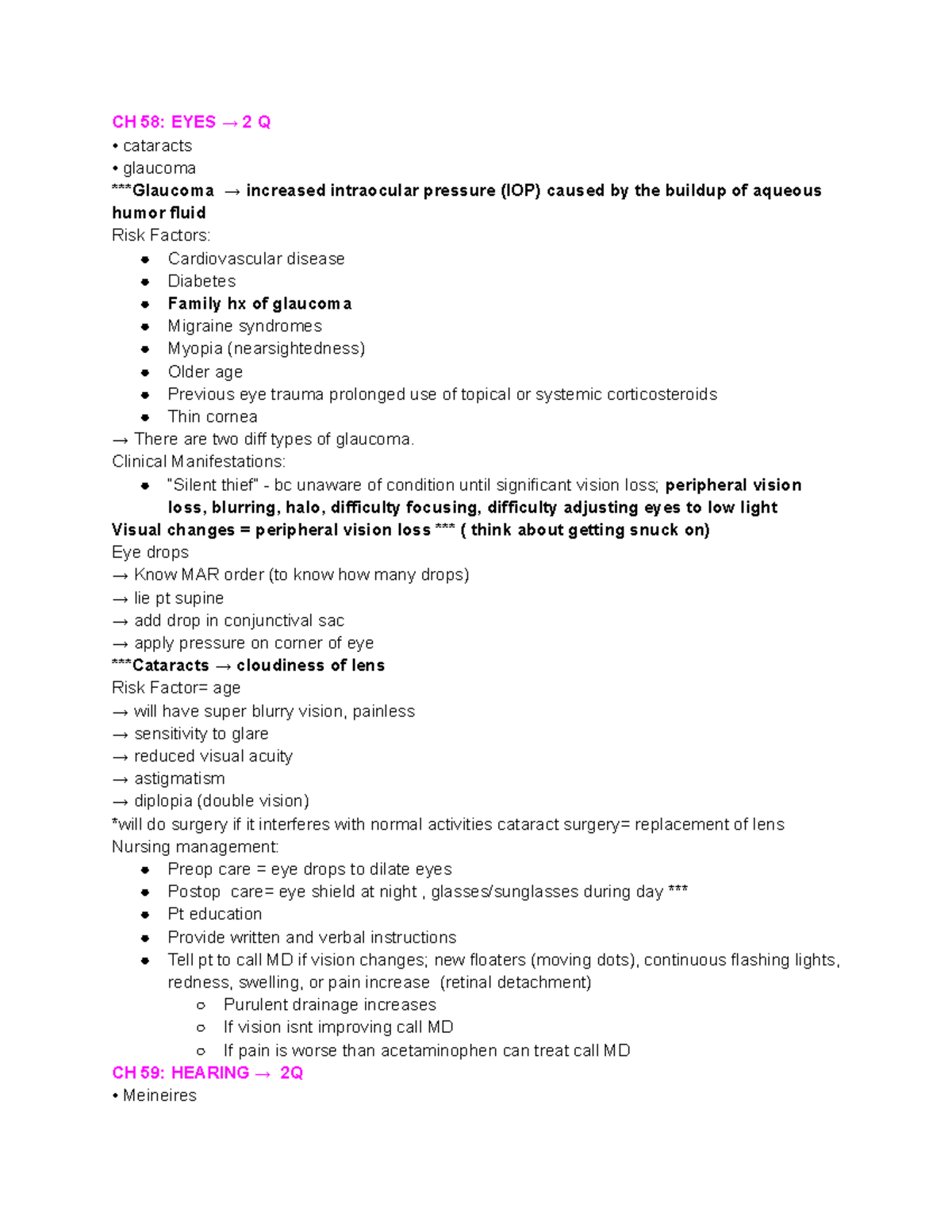 Med Surg 2 Final Exam Review: Key Concepts & Nursing Management - Studocu