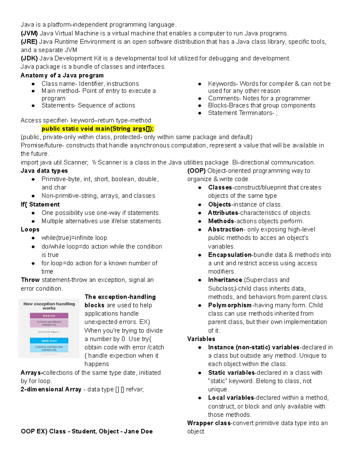 Java Programming Concepts, Data Structures, and Algorithms Overview ...