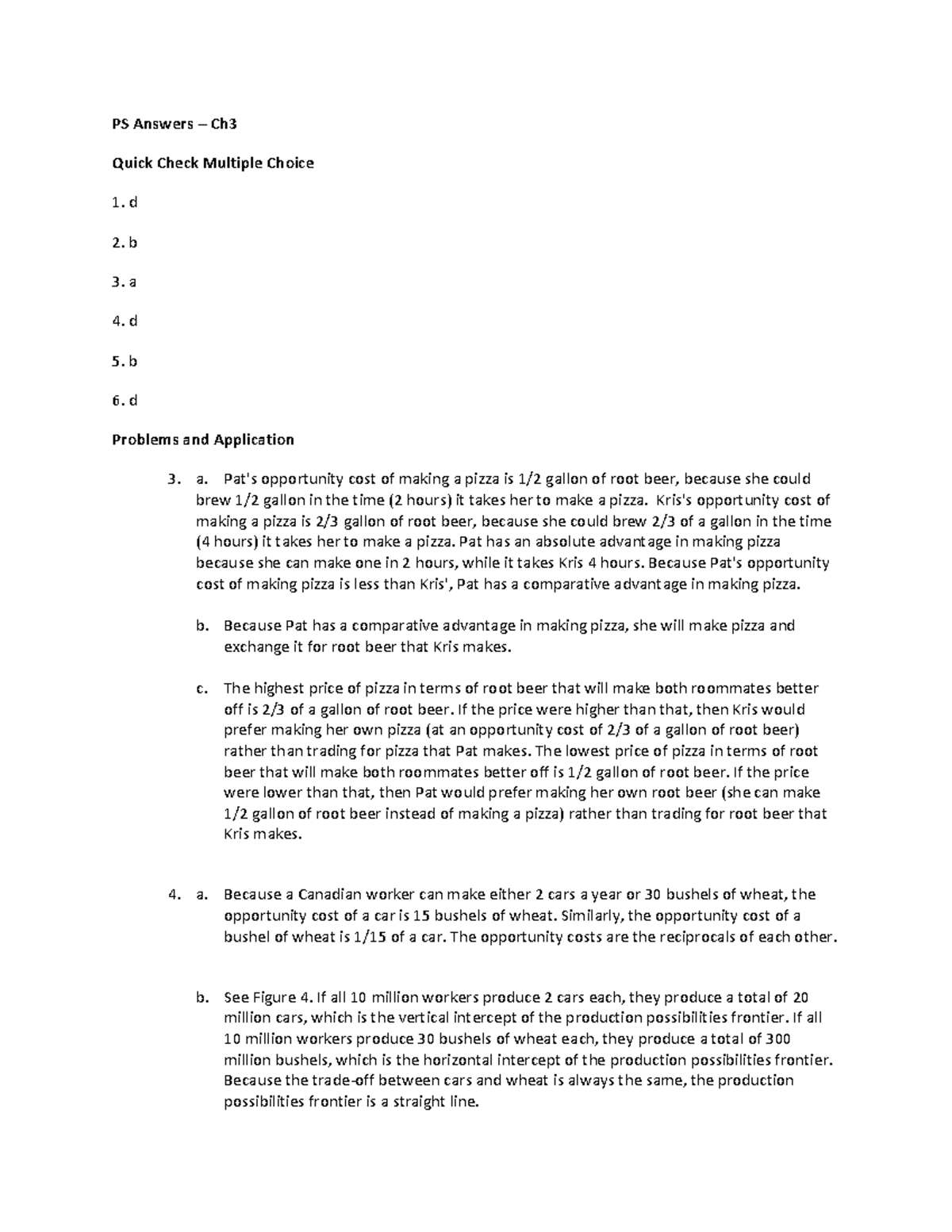 PS Ch3 - Problem Set Answers and Explanation of Concepts - Studocu