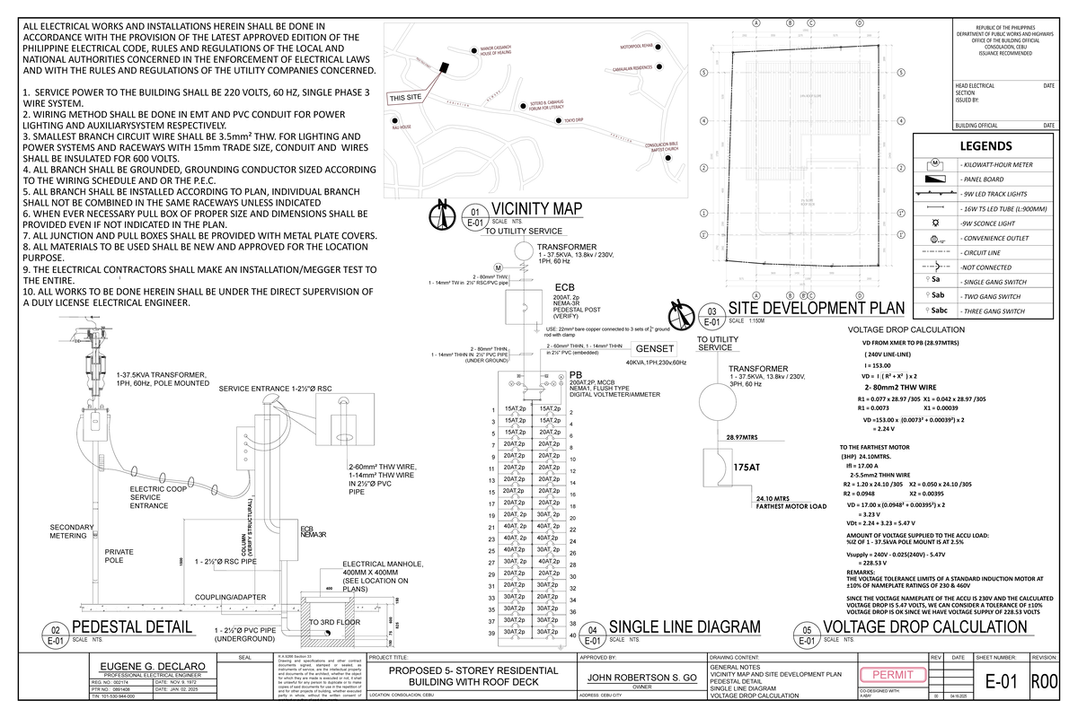 Proposed 5-Storey Residential Building Electrical Plans (EE 2502) - Studocu