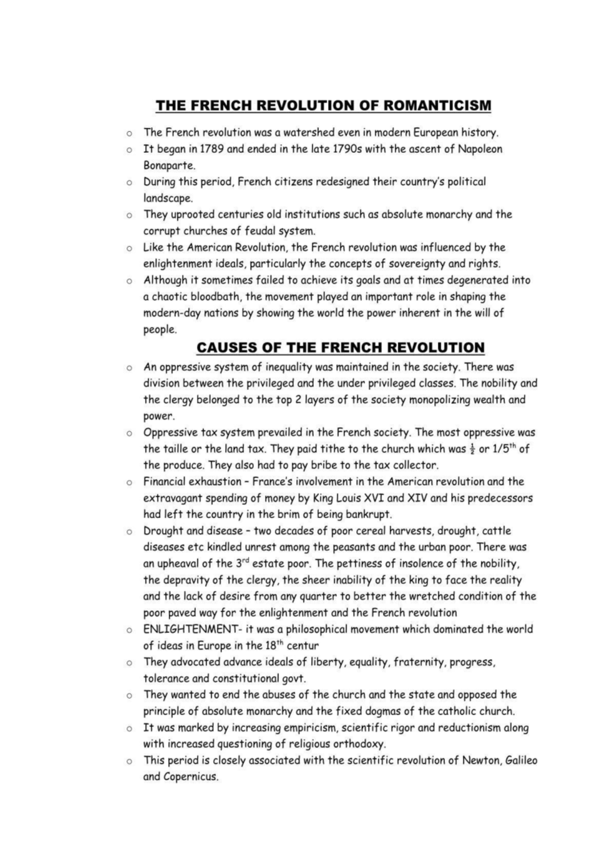 French Revolution (1789-1799): Key Causes & Enlightenment Influence ...