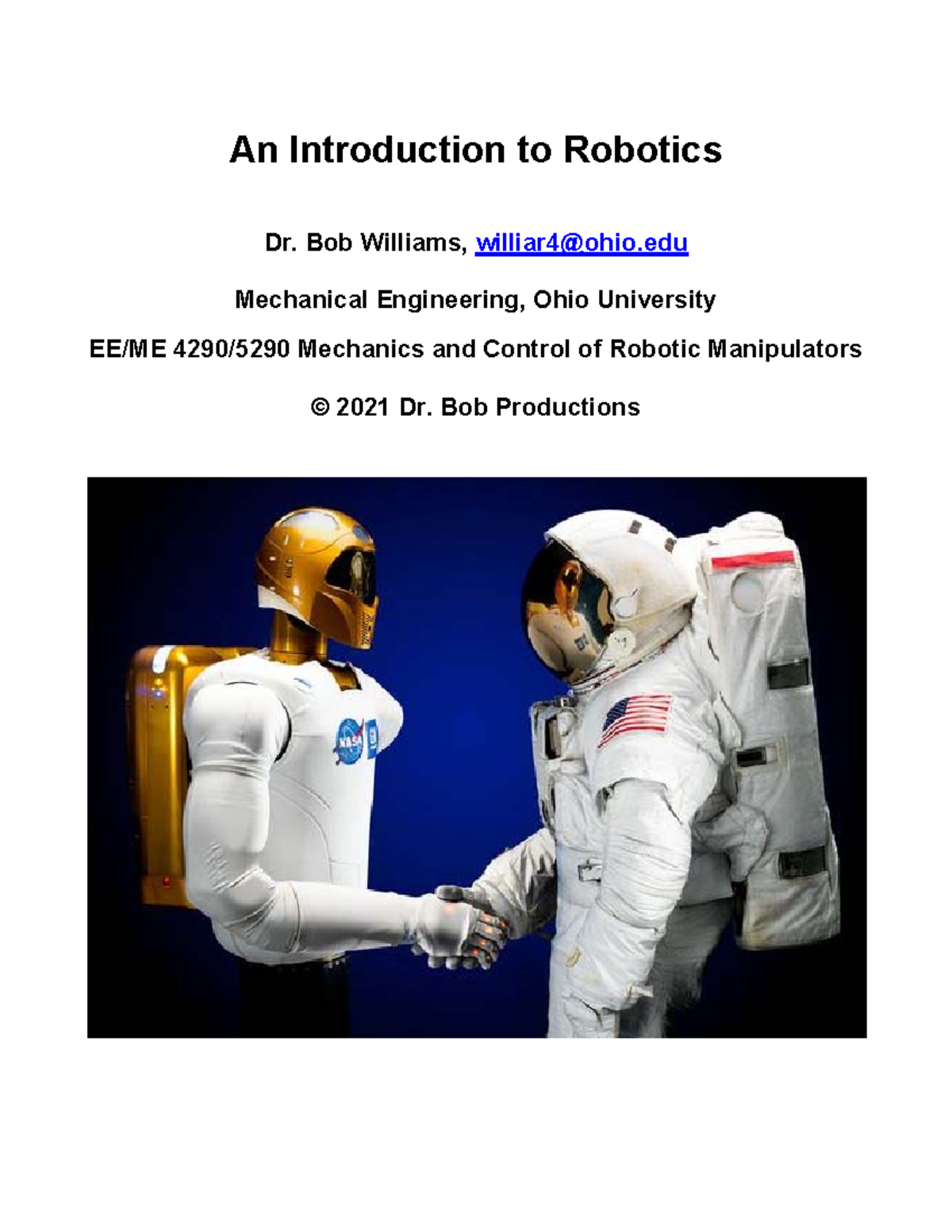 EE/ME 4290/5290: Intro to Robotics - A Comprehensive Overview - Studocu