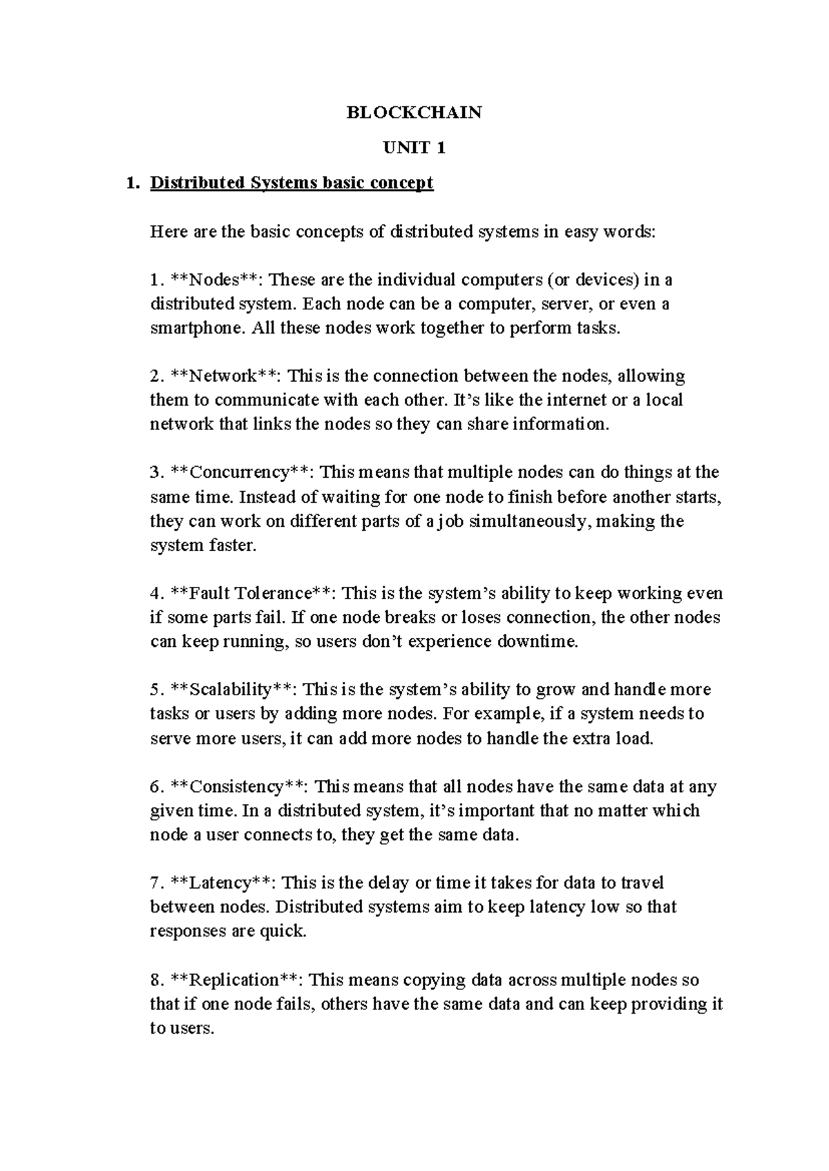 Blockchain Concepts & Challenges - SEM 3 Notes - Studocu