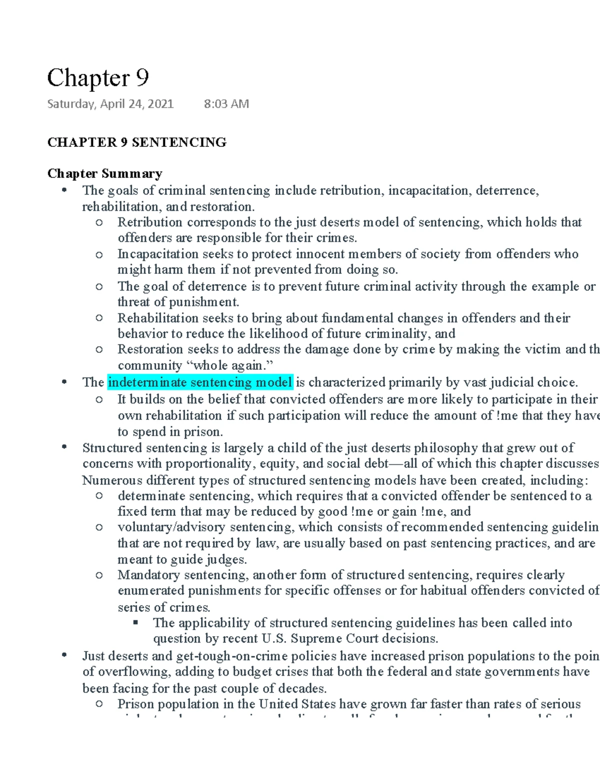 Chapter 8 - Lecture Notes on Police, Law, and the Fourth Amendment ...