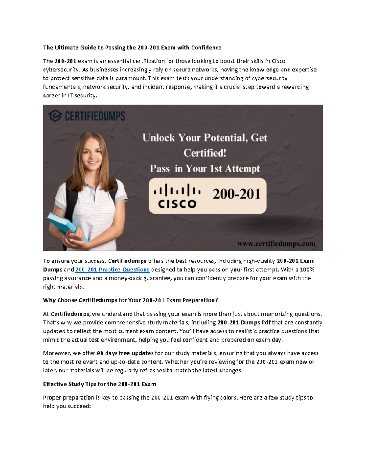 The Ultimate Guide to Passing the 200-201 Exam with Confidence - As ...