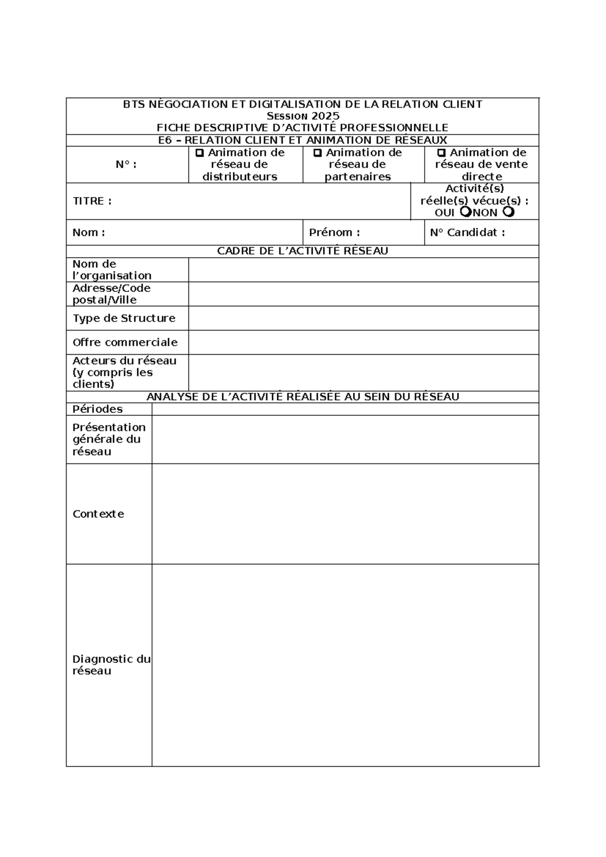 Fiche E6 Vierge - dddd - BTS NÉGOCIATION ET DIGITALISATION DE LA ...