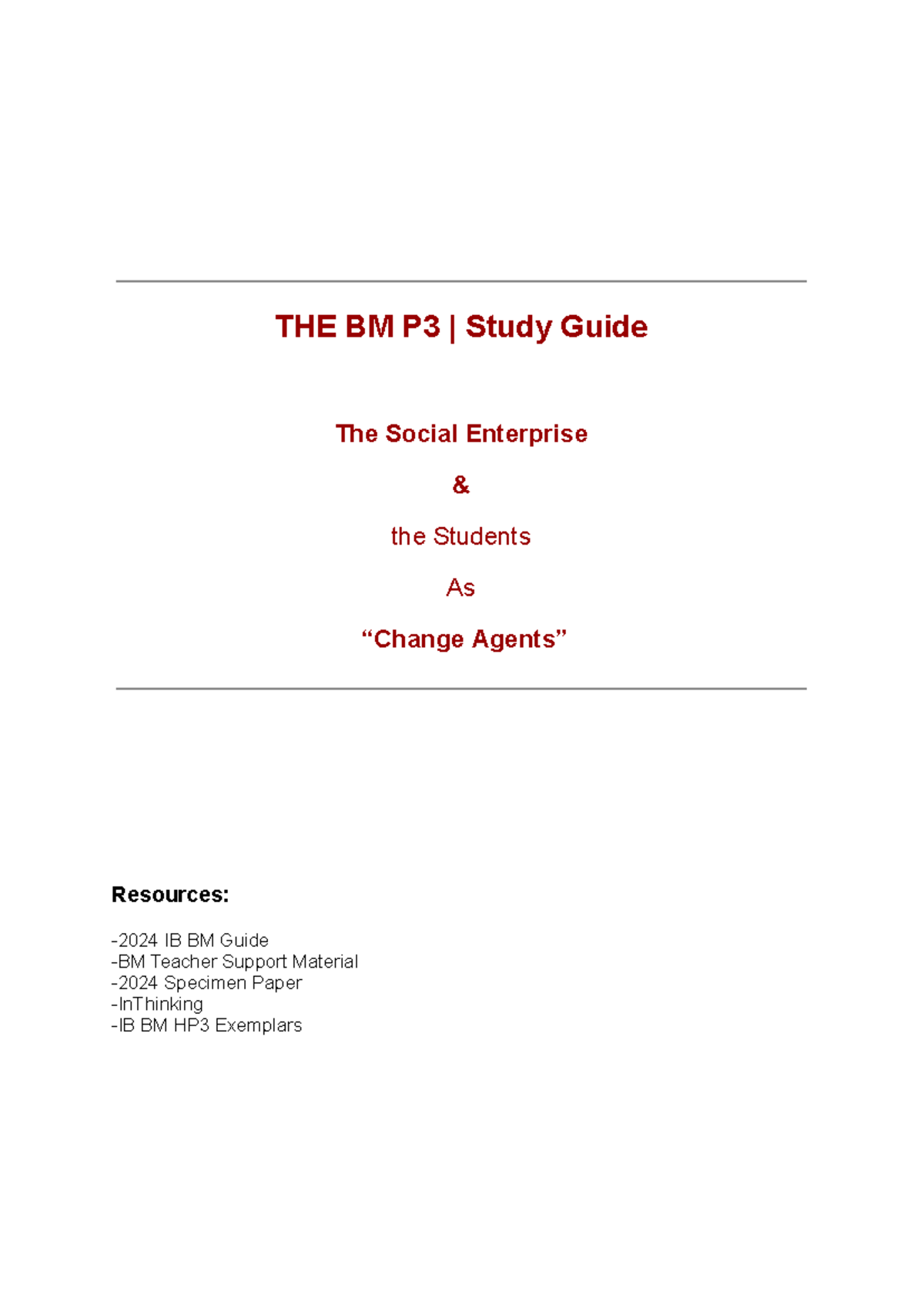 BM P3 Study Guide: Navigating Social Enterprises and Challenges - Studocu