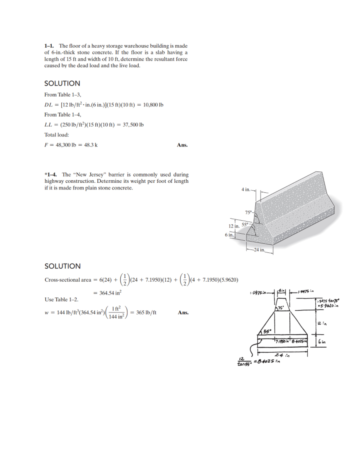 Solution to CE 101: Tutorial 1 on Load Calculations - Studocu