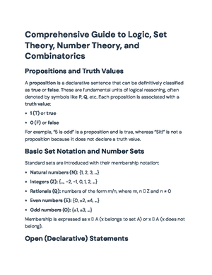 MATH 3000 - Fundamental Concepts and Properties of Set Theory - Studocu