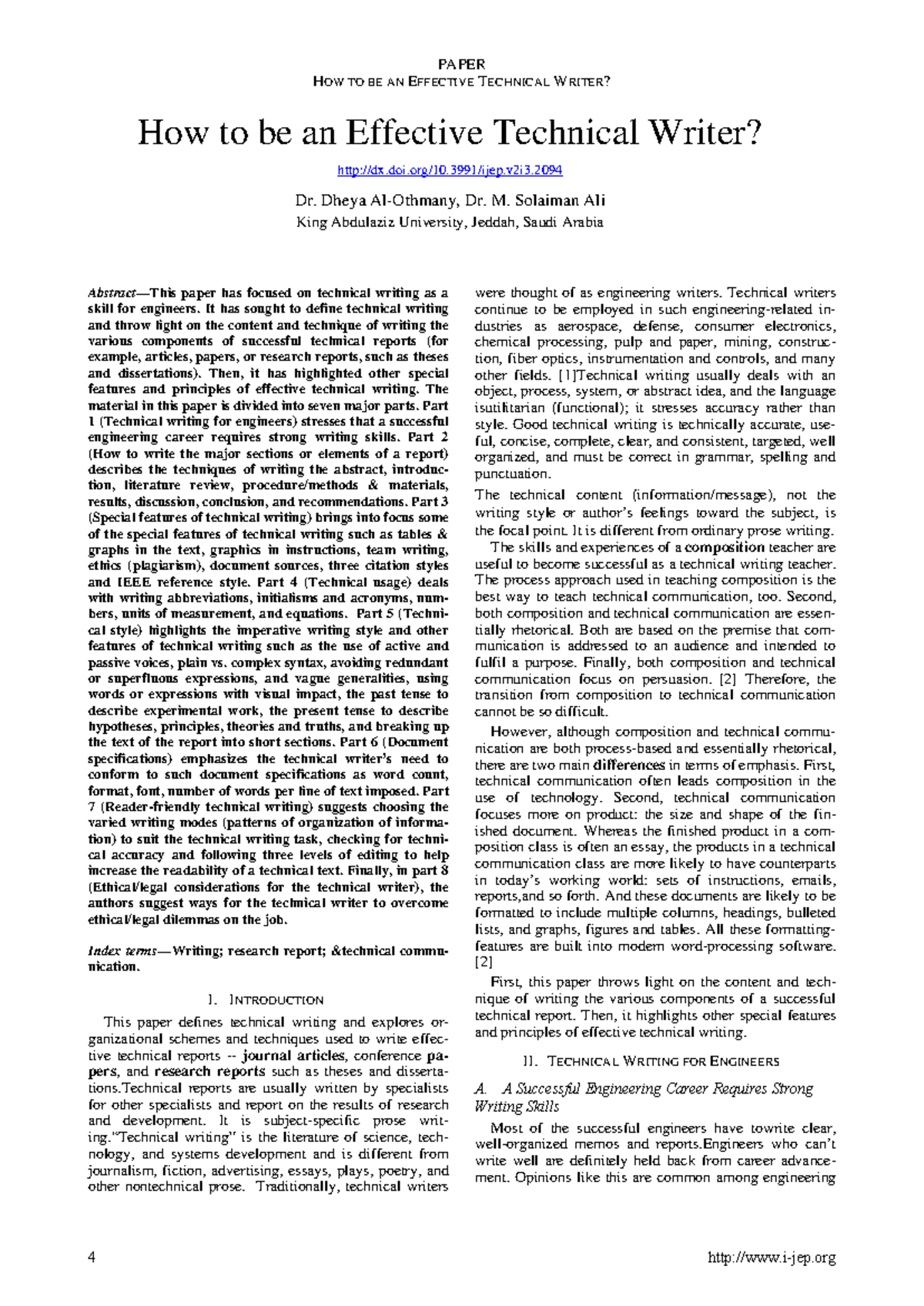 Effective Technical Writing for Engineers: A Comprehensive Guide - Studocu