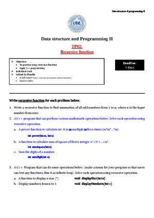 TP05: Linked List Implementation for Data Structure & Programming II ...