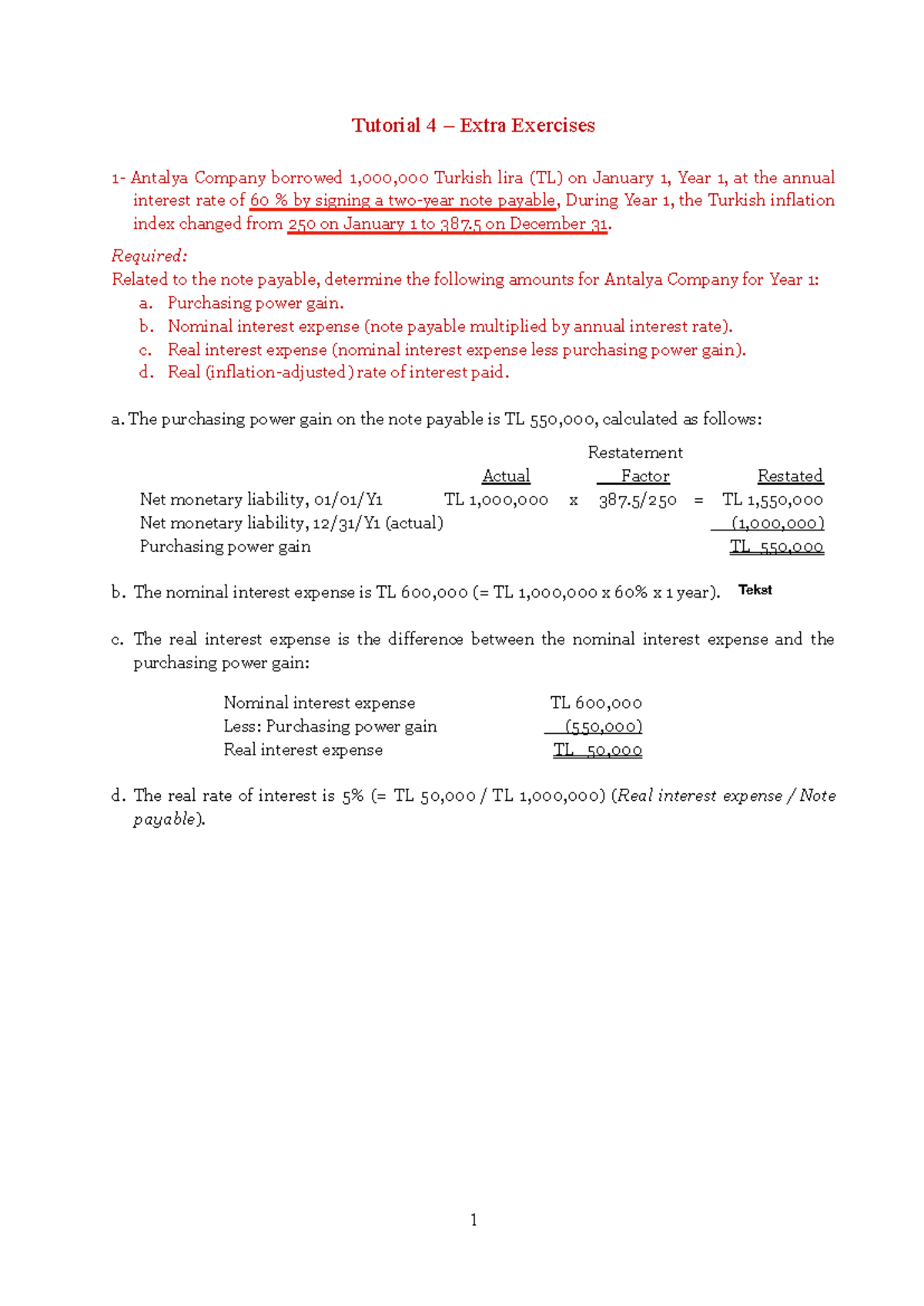 IFR Tutorial 5: Extra Exercises on Monetary Liabilities and ...