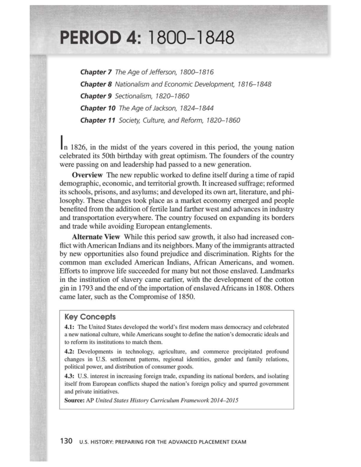 AP U.S. History: The Age of Jefferson (Chapters 7-11) Study Guide - Studocu