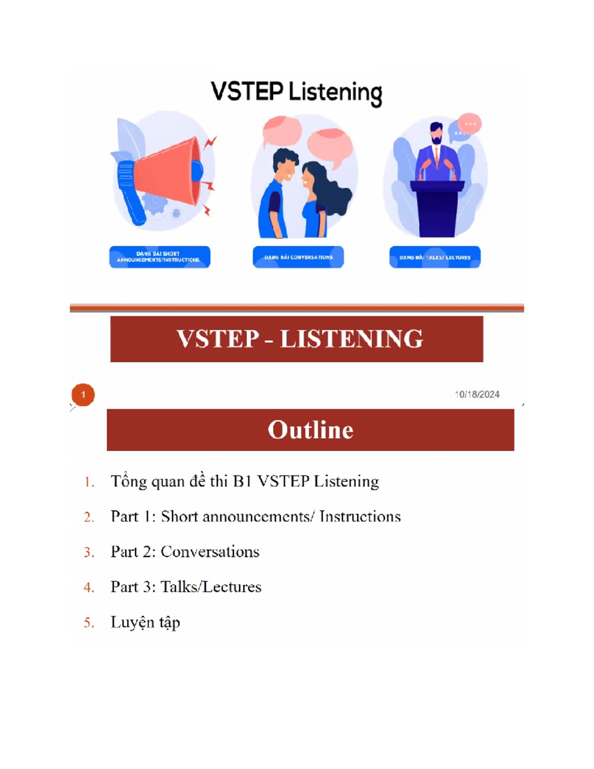 VSTEP Listening B1: Practice & Format Overview for Exam Preparation ...