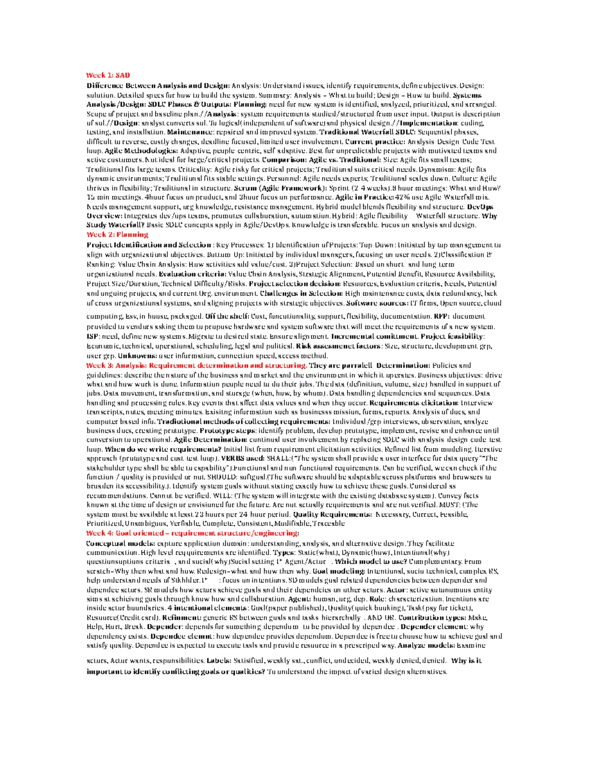 Cheat Sheet OM: Key Concepts in Operations Management and Forecasting ...